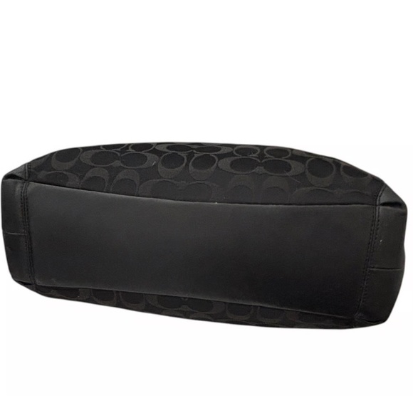 COACH Colette Signature Hobo Bag w/ Silver Coach Hang Tag - Picture 4 of 14